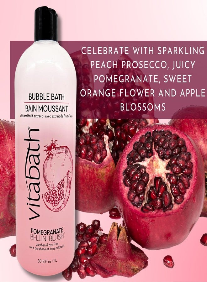 Vitabath Pomegranate Bellini Blush Bubble Bath Rich Foaming Bubbly Soak & Relaxing Aromatherapy Moisturizing & Nourishing Indulgent Suds for Women & Men All Skin Types - 33.8 fl oz - Image 4